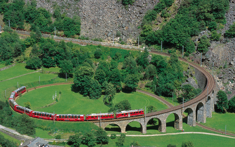 Gotthard Panorama Express route